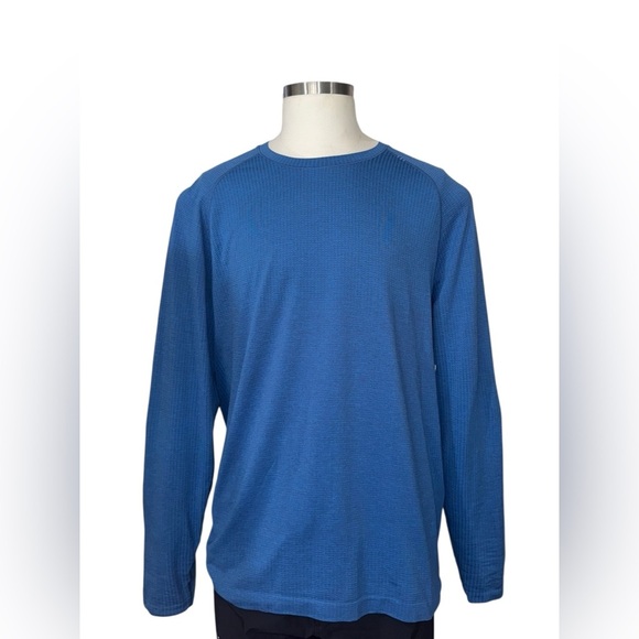 LULULEMON Metal Vent Tech Long-Sleeve Shirt XXL in Pipe Dream Blue/Pitch… - Picture 5 of 11